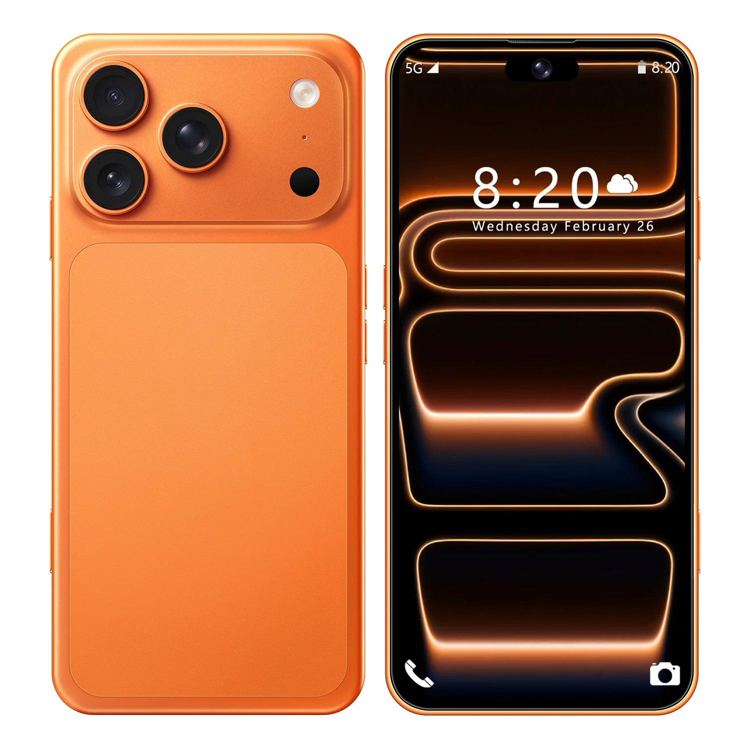 Latest I17Pro Max Ten Core Smartphone 7.3 Inch HD AMOLED 90Hz Display Android 14 German French Spanish Dual SIM 8000mAh Battery