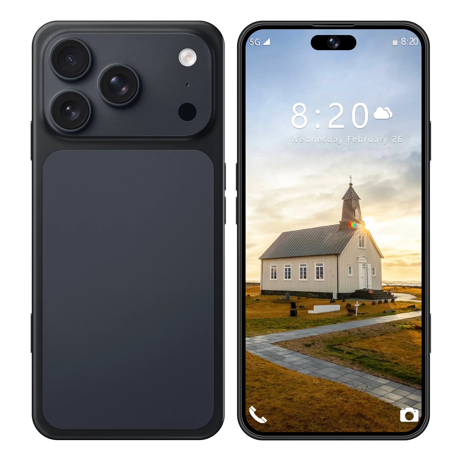 Latest I17Pro Max Ten Core Smartphone 7.3 Inch HD AMOLED 90Hz Display Android 14 German French Spanish Dual SIM 8000mAh Battery