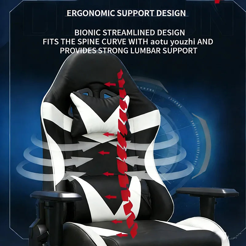 Dining Furniture Computer Chair Height Adjustable Swivel Recliner Racing Ergonomic Sedia DaGioco Game Gaming Chair with Footrest