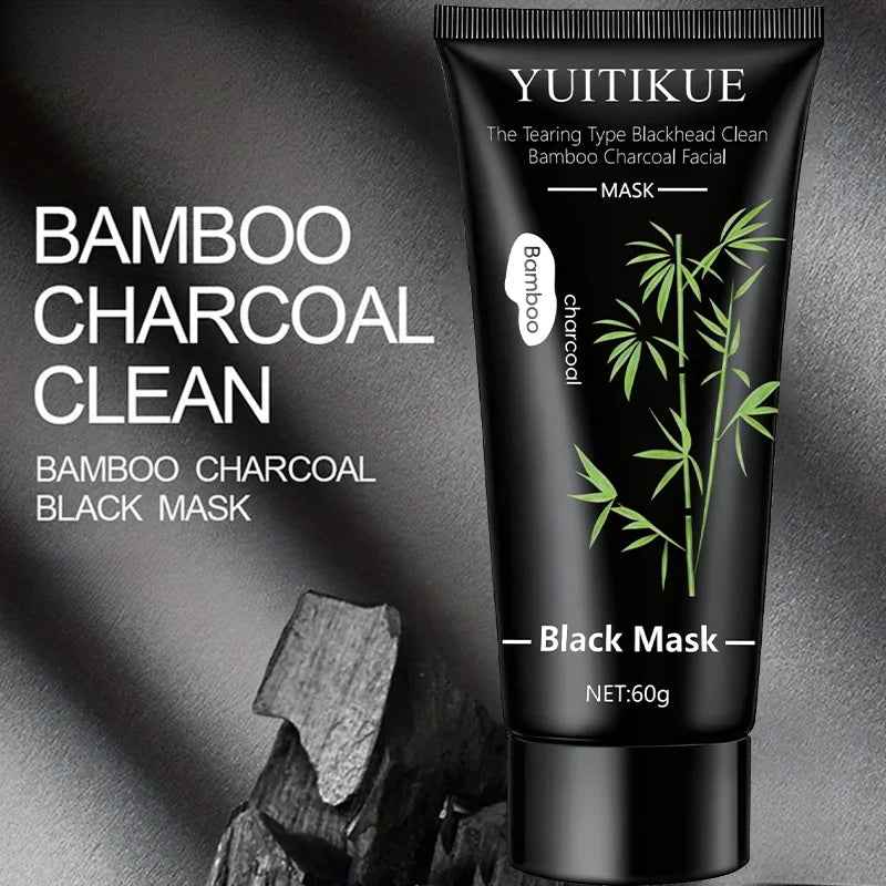 YUITIKUE Masque noir au charbon de bambou 60g - Type de déchirure Nettoyage en profondeur, élimination des points noirs pour une peau claire