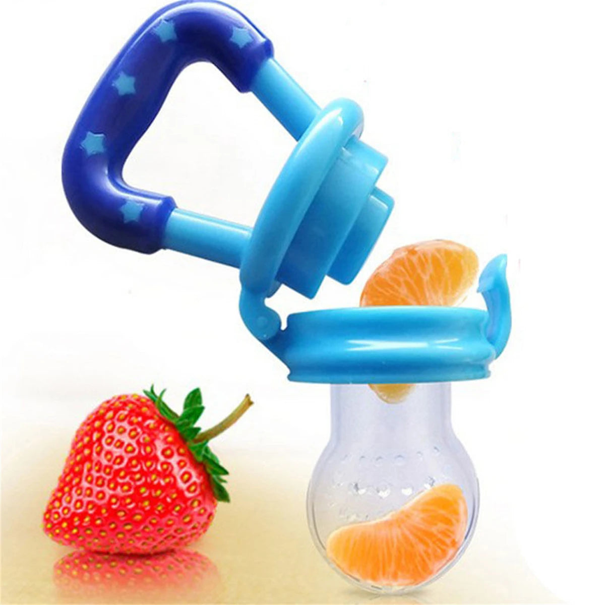 Anneau de dentition en Silicone pour maman et ange, 1 pièce, pour fruits et légumes, céréales, complément alimentaire, mangeoire à mâcher, vaisselle d'alimentation pour bébé