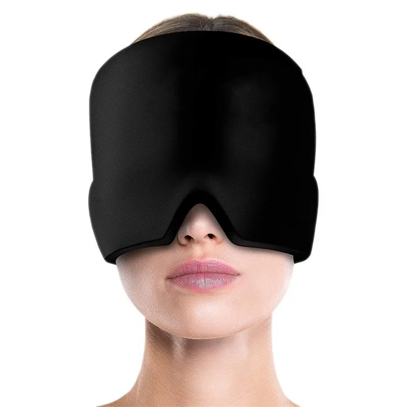 Gel glace maux de tête soulagement de la Migraine chapeau compresse froide thérapie casquette glace tête enveloppement Pack masque pour les yeux pour soulager la pression douleur chapeau de glace