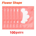 Patchs pour les yeux, 25/50/100 paires, tampons pour la construction de faux cils, en papier gel rose, autocollants non pelucheux LAUKISS