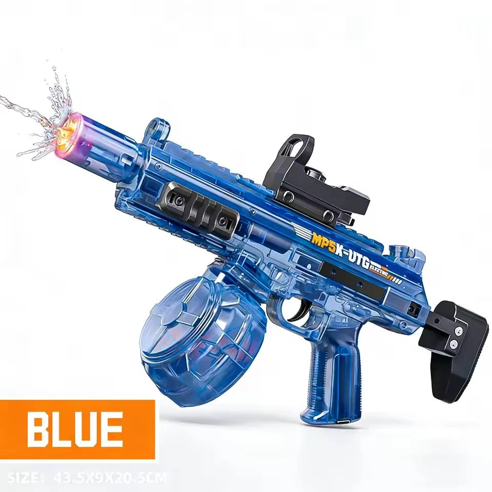 Pistolet à eau électrique à simulation de tir et de recul, jouet pour enfants avec capteur automatique et lumières, pistolet à eau pour l'été, la plage et les activités de plein air