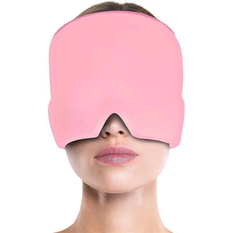 Gel glace maux de tête soulagement de la Migraine chapeau compresse froide thérapie casquette glace tête enveloppement Pack masque pour les yeux pour soulager la pression douleur chapeau de glace